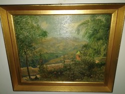 Sándor Turmayer (1879-1953) - monreale - original, beautiful antique oil painting, with a guarantee, 1 forint!
