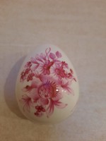Herendi virágmintás tojás alakú bonbonier, jubileumi pecséttel