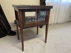 Bar cabinet from the early 1900s. Her uncle's legacy