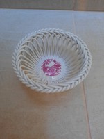 Herend pur-pur Indian basket wicker basket with bowl