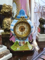 Antique painted table clock