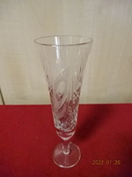 Champagne crystal glass with base, height 18.5 cm. He has! Jókai.