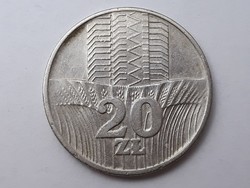 Poland 20 zloty 1973 coin - Polish 20 zl 1973 foreign coin