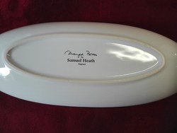 Samuel Heath,  Maryse Boxer  luxus  finom porcelán tál, platina szegéllyel