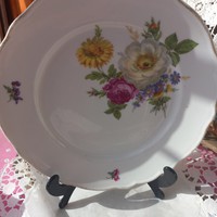 2 db. Virágos régi tányérok