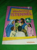 Gyermek vallásos oktató kreatív képes könyvecske Mindennap Istennel 4. szám képek szerint