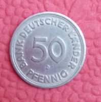 Nagyon ritka német 50 pfennig 1949-ből