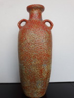 Nagy méretű Pesthidegkúti kerámia váza, 37,5 cm