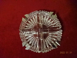 Polished glass ashtray, diameter 16 cm. He has! Jókai.