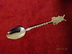 Chrome coffee spoon in a gift box, length 12 cm. Dutch memory. He has! Jókai.