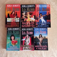 6 Pcs j.D. Robb - Nora Roberts book