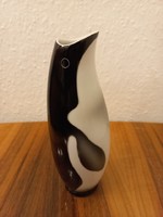 Retro Hollóházi Porcleán váza ritkaság. Pingvin váza