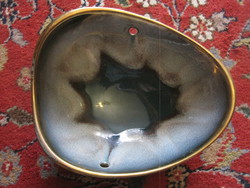Continuous glazed German ceramic bowl.