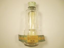 Retro BABA OLAJ - papír címkés üveg palack - 1960-as évekből