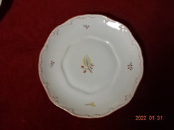 Hollóház porcelain small plate, antique, feathered, diameter 16.5 cm. He has! Jókai.