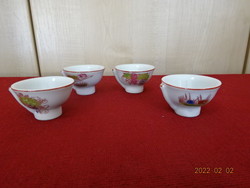 Japanese porcelain cup - whistling, brandy - glass. Four for sale. He has! Jókai.