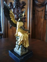Victorious Archangel - bronze statue artwork