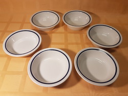 6 darab Alföldi porcelán kompótos/müzlis kistányér (14 cm átmérő)