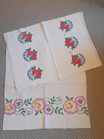 Cross-stitched old towels 2 pcs in one