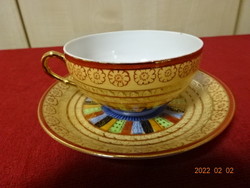 Japanese porcelain teacup + placemat. The glass is transparent. He has! Jókai.