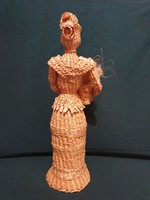 Géikény statue - lady with flowers - work of art - 39 cm,