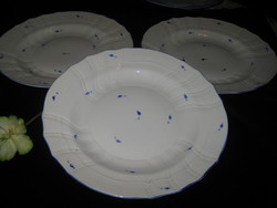 Herendi, 3 tertia flat plates, diameter 25.4 cm