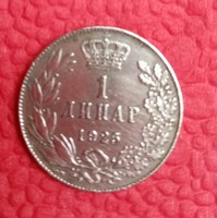 1 dináros Jugoszlávia 1925
