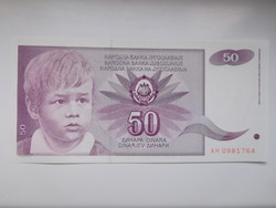 Jugoszlávia 50 dinár 1990 UNC