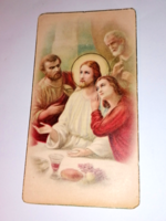 Last Supper, old holy image, prayer, prayer book 78.