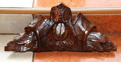 Old German carved wall clock tower ornament, roof decoration 22