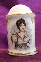 Josephine portréjával díszített porcelán fűszerszóró, sószóró (L2162)
