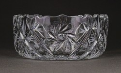 1H655 Polished Glass Table Candy Serving Bowl 5.5 X 12.5 Cm
