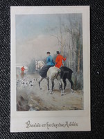 Vadászok - vadászat motívum képeslap