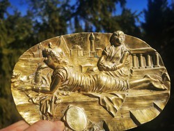 SZECESSZIÓS BRONZ NÉVJEGYTARTÓ