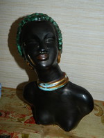 Art deco ceramic black woman.