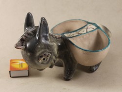 Art deco glazed ceramic donkey centerpiece 375
