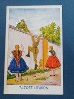 II. világháborús magyar humor - képeslap