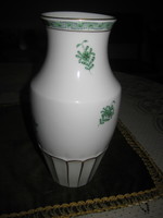 Herendi ,zöld apponyi  váza  20 cm