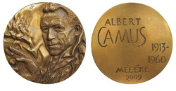 Tamás Somogyi: albert camus - wedge 2009. Annual membership fee medal