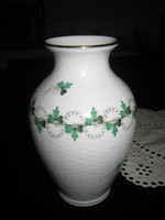 Herend vase with parsley, old markings, hand-painted, 19 cm beautiful condition