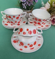 Collector Rare Granite Polka Dot Soup Cup Sets Cup Nostalgia Cups Spotted Peaceful