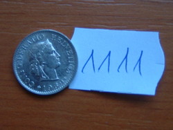 Switzerland 5 rappen 1969 / b mintmark (bern), copper-nickel # 1111