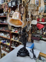 Old renovated spa table lamp