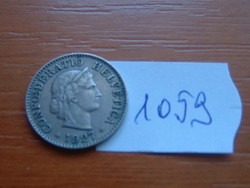Switzerland 5 rappen 1927 / b mintmark (bern), copper-nickel # 1059