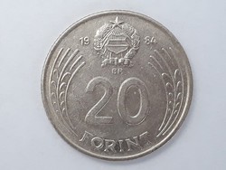 Hungarian 20 forint 1984 coin - Hungarian metal twenties 20 ft 1984 coin
