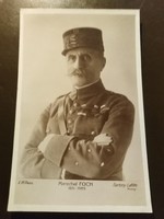 I. világháborús francia képeslap - Foch marsall