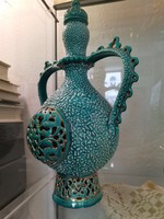 Zsolnay pecs vase 1880 defective 35 cm not restored