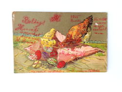 1905, long-embossed, embossed, gilded Easter card. 115.