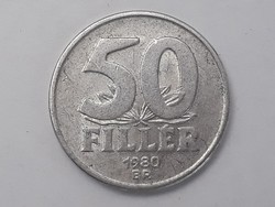 Hungarian 50 pence 1980 coin - Hungarian alu 50 penny 1980 coin