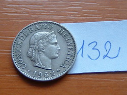 Switzerland 10 rappen 1962 / b mintmark (bern), copper-nickel 132.